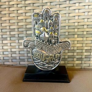 Silver 925 Antique Solver Vintage Judica  Hamsa Hand